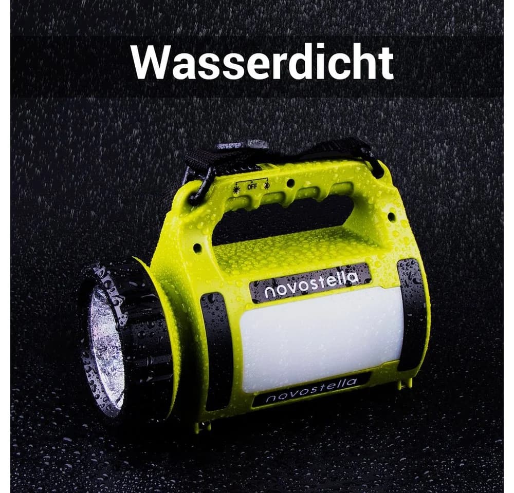 Novostella Taschenlampe LED Campinglampe Handscheinwerfer wiederaufladbare Laterne Tragbar