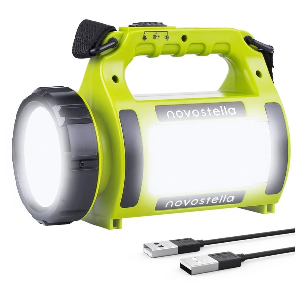 Novostella Taschenlampe LED Campinglampe Handscheinwerfer wiederaufladbare Laterne Tragbar - Bild 2
