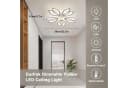 Riserva LED Deckenleuchte Magnolie Design Dimmbar mit Fernbedienung Weiß Bild 1