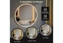 GIMBELEN LED-Badezimmer-Spiegel 50 cm Rund Silber Bild 1
