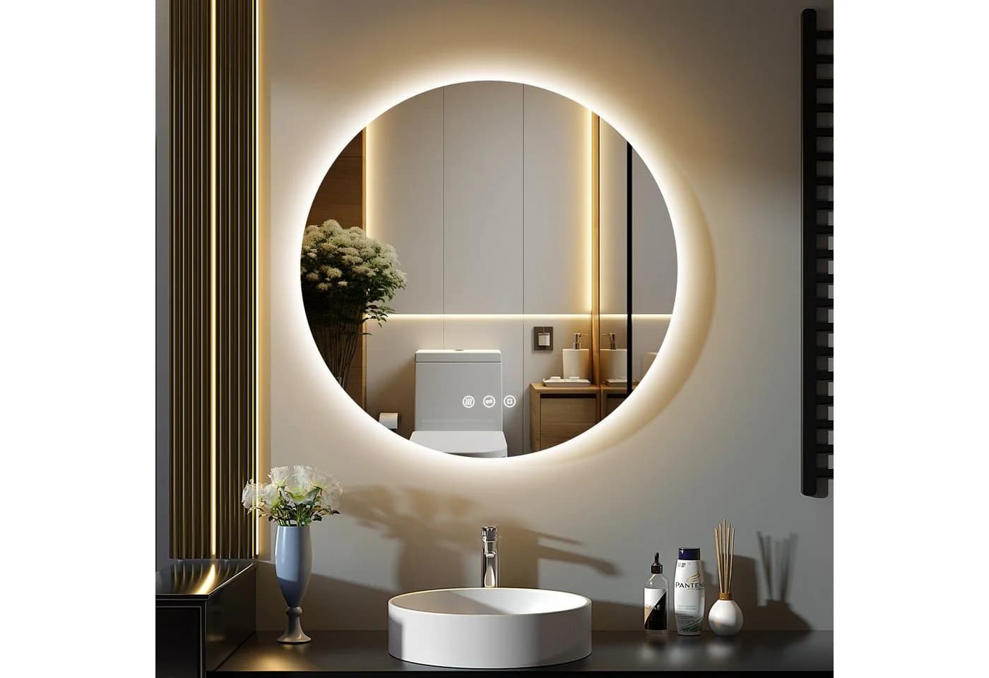 GIMBELEN LED-Badezimmer-Spiegel 60 cm Silber - Bild 2