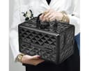 COSTWAY Schmuckkoffer mit Spiegel 23 x 15 x 18 cm Bild 4