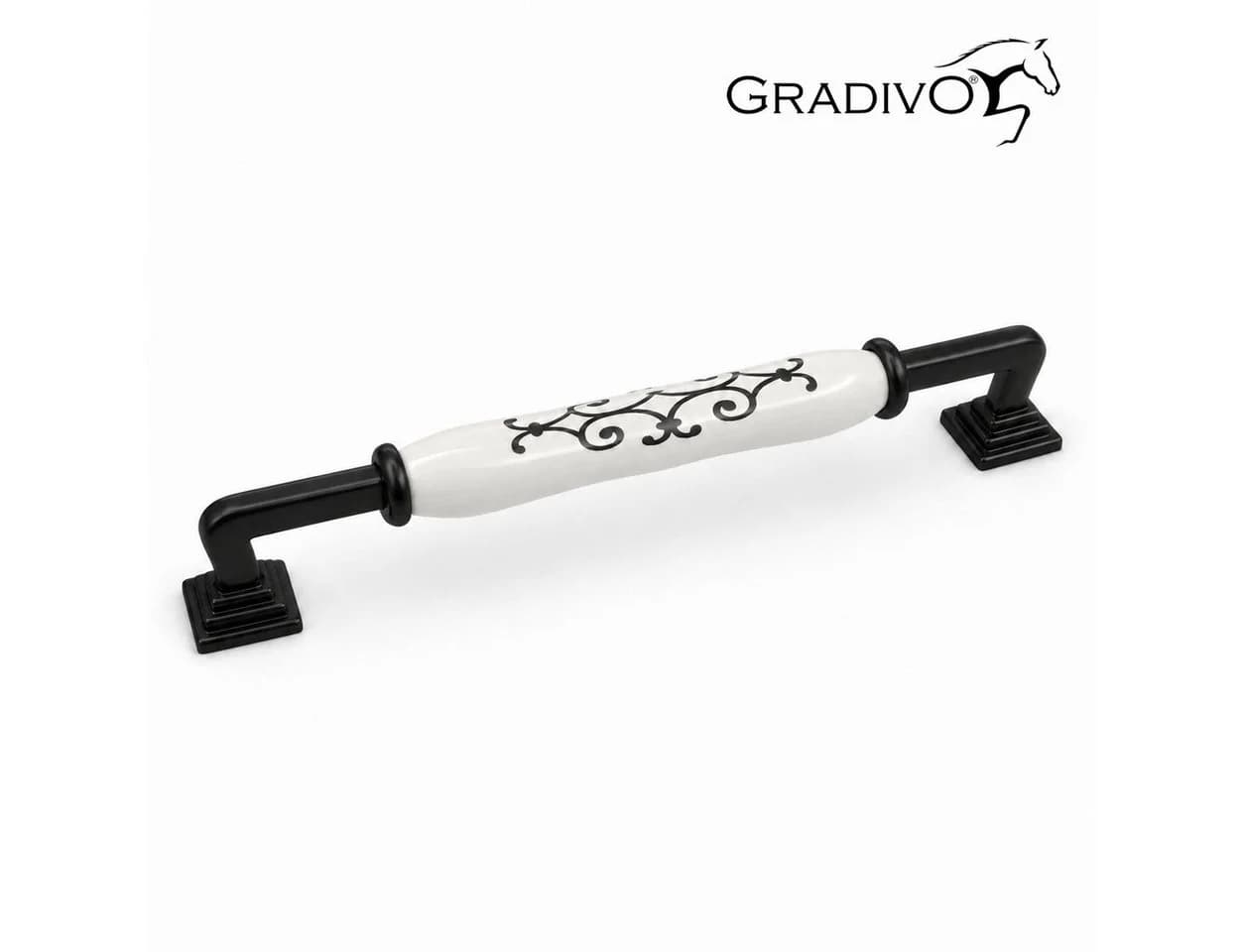 Gradivo Möbelgriff Bügelgriff 938 Schwarz 192 mm
