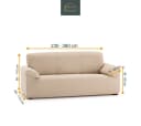 Belmarti Sofahusse Chenille Beige Luxus Sofabezug Bild 1