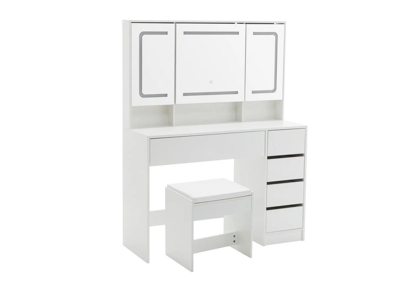 Thanaddo Schminktisch mit LED-Beleuchtung, 105 cm - Bild 2