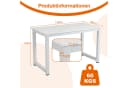Thanaddo Arbeitstisch Moderner Weißer Schreibtisch Bild 1