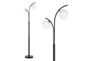 STANBOW Stehlampe Mond-Optik 160 cm Weiß Schwarz G9 Bild 2