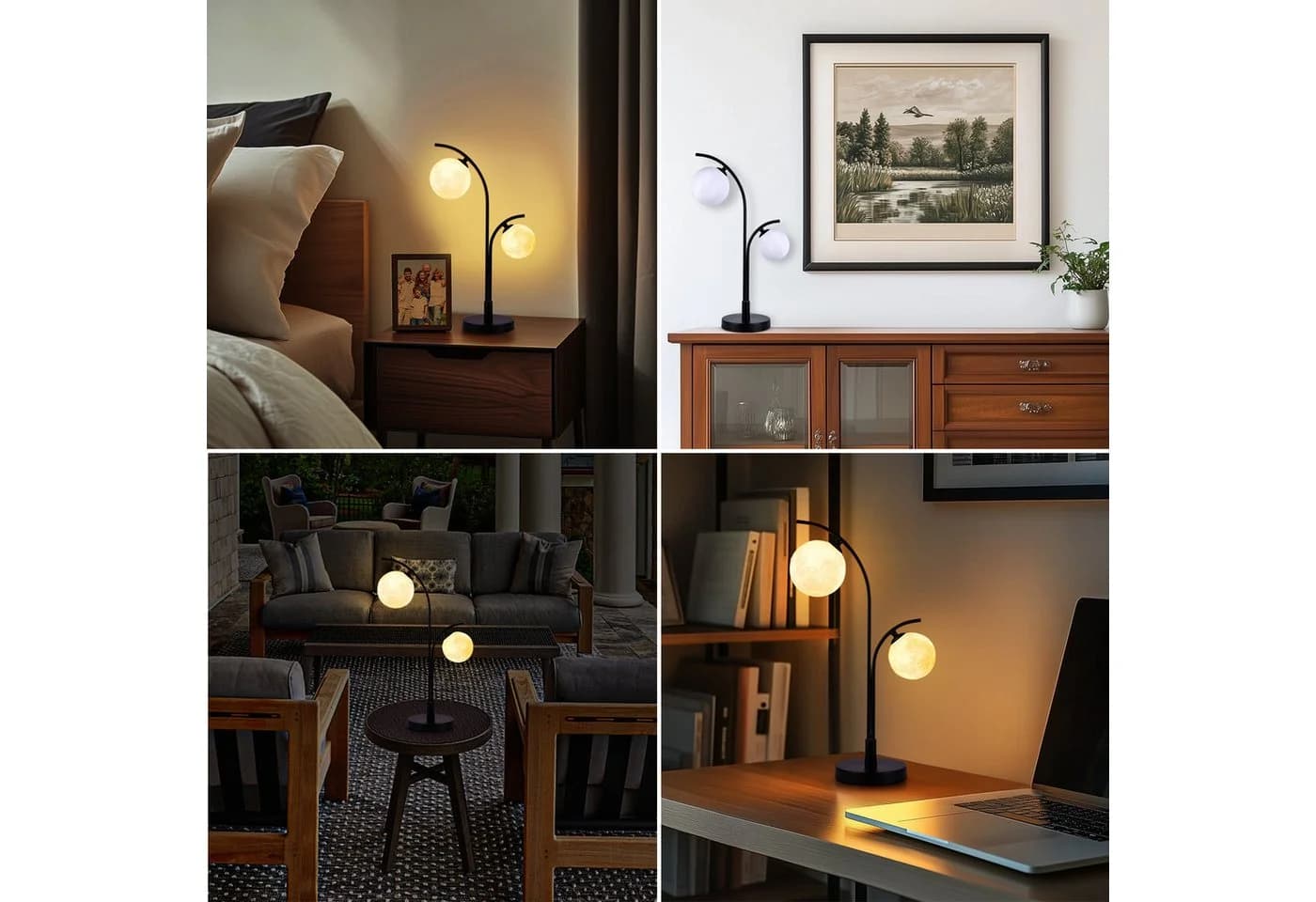 STANBOW Nachttischlampe LED Tischlampe USB-Ladestation Touch-Dimmbar - Bild 5