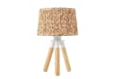 STANBOW Bettleuchte weiße Dreibein-Tischlampe aus Gummibaumholz Bild 2
