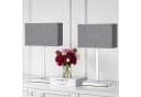 STANBOW Tischleuchte Tischlampe aus Metall mit Leinenschirm im Modern-Stil, ohne Leuchtmittel, E27 Bild 1