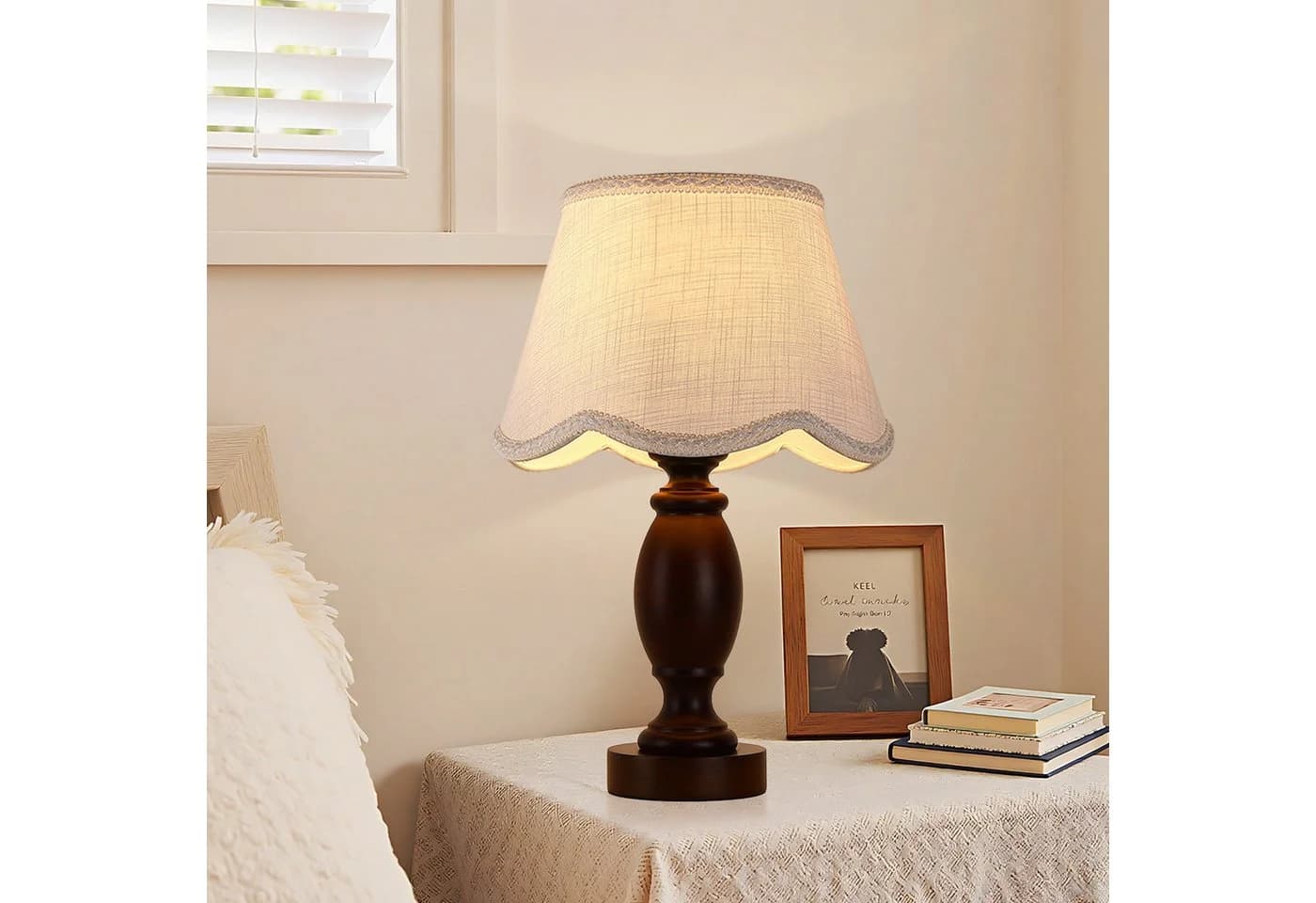 STANBOW Tischleuchte Klassisch Eiche LED Warmweiß - Bild 3