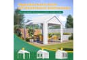 GIHAUVIA Pavillon 3x3 Meter Partyzelt Wasserdicht Stabil Gartenpavillon Bild 5