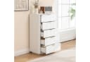 Thanaddo Sideboard Weiß Modern mit Metallgriffen & Sanftlauf Bild 1