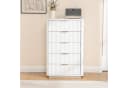 Thanaddo Sideboard Weiß Modern mit Metallgriffen & Sanftlauf Bild 2