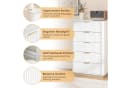 Thanaddo Sideboard Weiß Modern mit Metallgriffen & Sanftlauf Bild 5