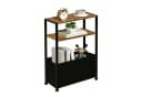 HEYHIPPO Ablageregal Schmaler Tisch mit Stoffkorb 65x40cm Bild 2