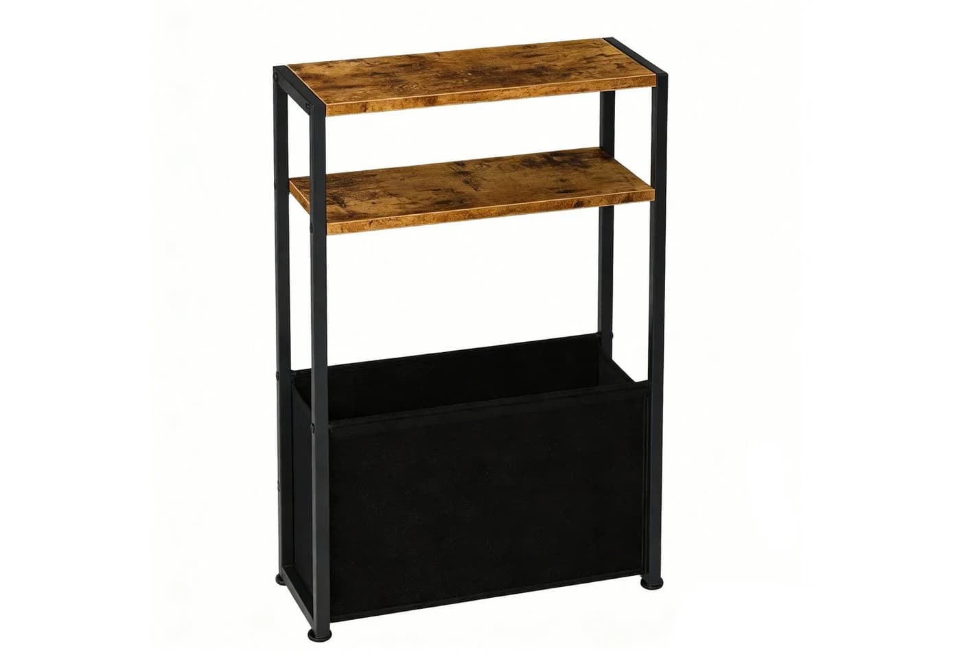 HEYHIPPO Ablageregal Schmaler Tisch mit Stoffkorb 65x40cm - Bild 3