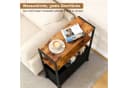 HEYHIPPO Ablageregal Schmaler Tisch mit Stoffkorb 65x40cm Bild 5