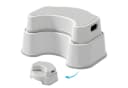 HEYHIPPO Tritthocker Toilettenhocker Grau rutschfest Bild 4