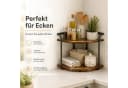 HEYHIPPO Küchenregal Eckregal 2 Ebenen Braun Schwarz Industrial Bild 5