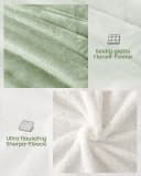 Good Nite Sherpa-Fleece Wohndecke Wendbar Kuschelig Warm Grau Bild 1