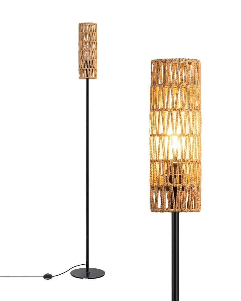EDISHINE Stehlampe Wohnzimmer 165cm LED Warmweiß Seil - Bild 2