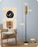 EDISHINE Stehlampe Wohnzimmer 165cm LED Warmweiß Seil Bild 4
