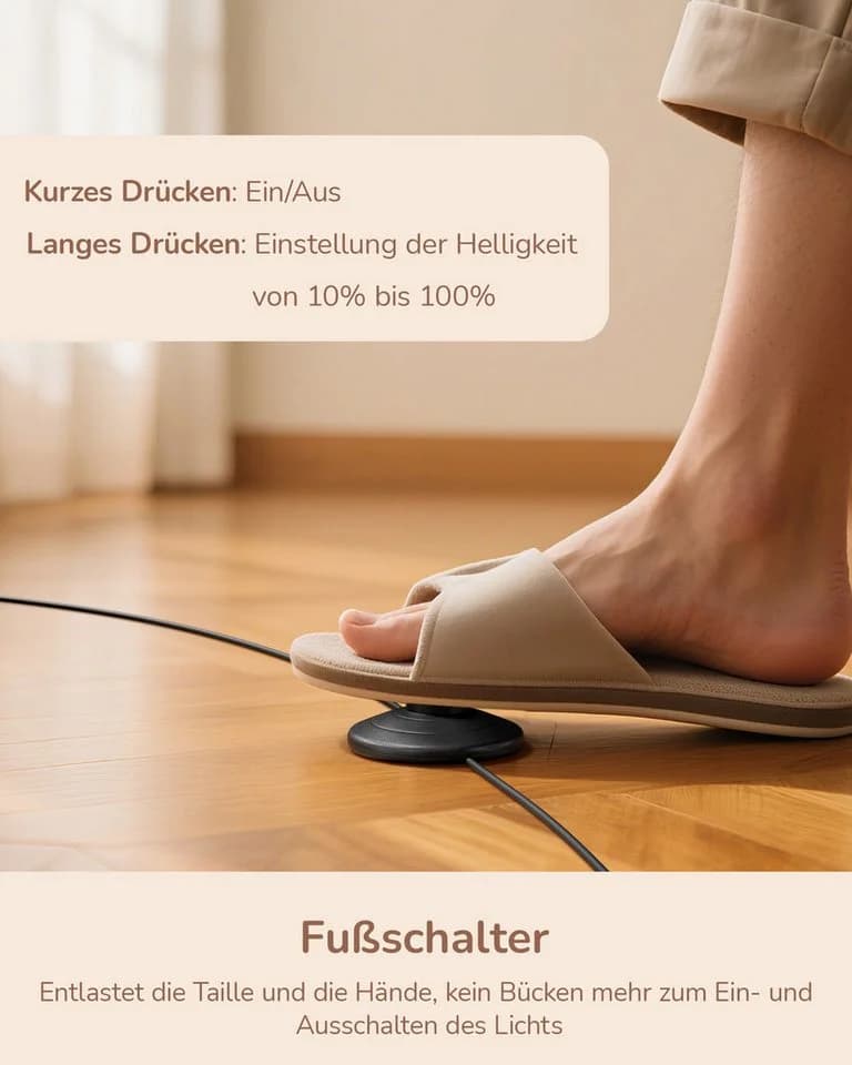 EDISHINE LED Stehlampe dimmbar warmweiß minimalistisch - Bild 5