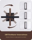 EDISHINE LED Tischleuchte Schwarz Dimmbar Touch Bild 3