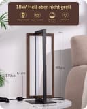 EDISHINE LED Tischleuchte Schwarz Dimmbar Touch Bild 5