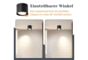Nettlife LED Deckenspot Aufbaustrahler Schwarz 5W 30° drehbar Bild 3