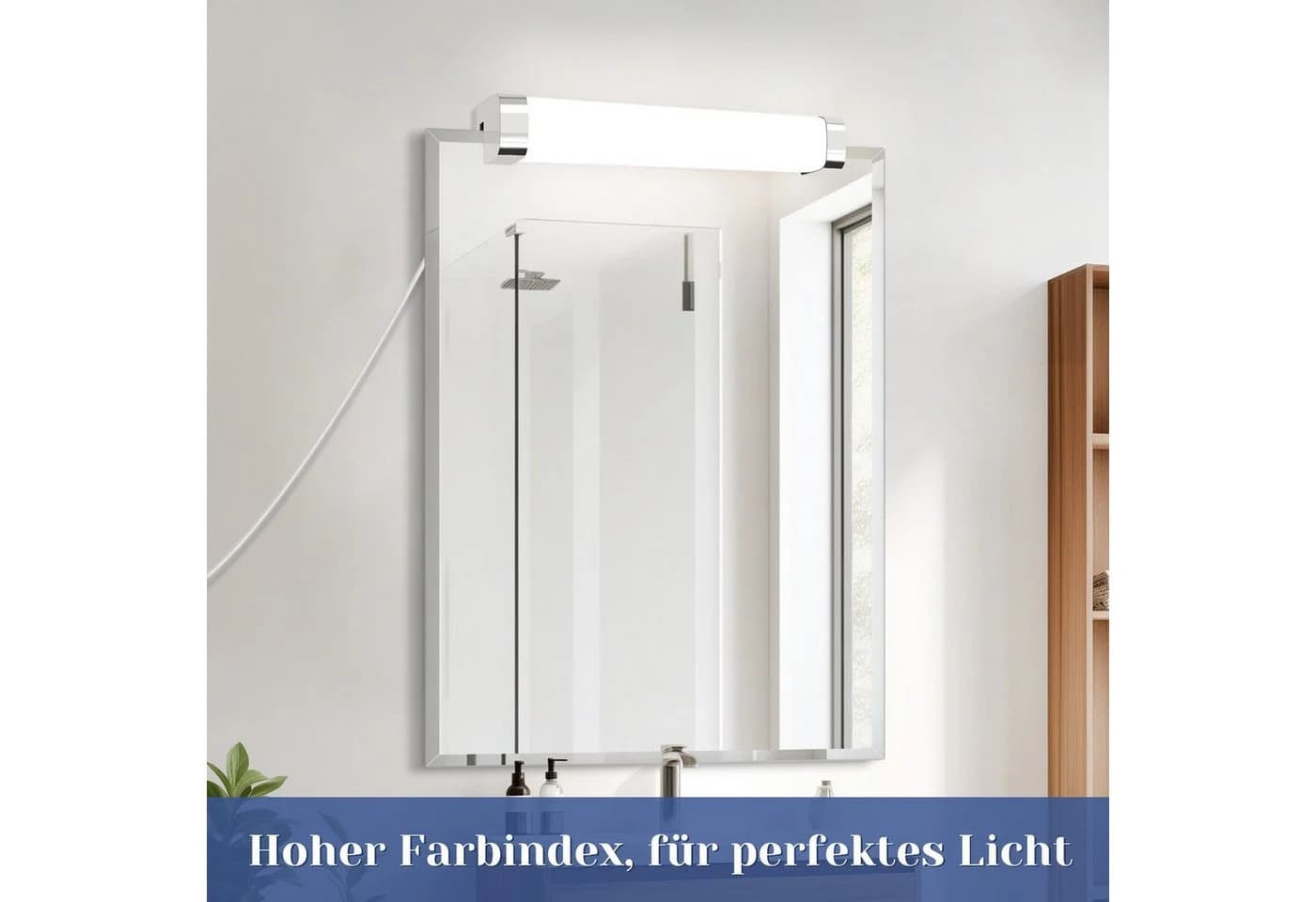 Nettlife LED Spiegelleuchte 37cm Neutralweiß - Bild 5