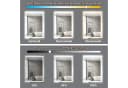 Nettlife Badspiegel Wandspiegel mit Beleuchtung Touch-Schalter Dimmbar Bild 1