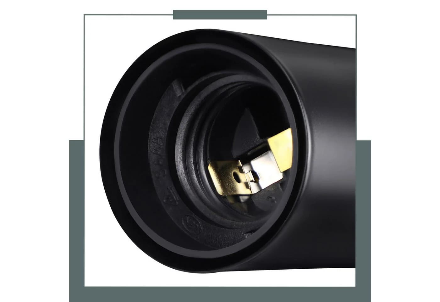 Nettlife Deckenleuchte 4 Flammig Schwarz E27 Küchenlampe LED wechselbar - Bild 3