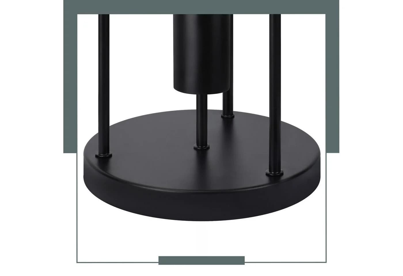 Nettlife Deckenleuchte 4 Flammig Schwarz E27 Küchenlampe LED wechselbar - Bild 4