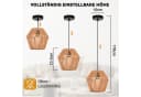 Nettlife Hängeleuchte Rattan 150cm E27 Boho Rustikal Bild 4