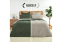Bettwäsche aus Mikrofaser in Olivgrün und Beige Bild 3