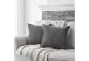 Topfinel Kissenbezug gestreiftes Muster 2er Set Kordsamt 35x35 cm Bild 1