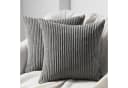 Topfinel Kissenbezug gestreiftes Muster 2er Set Kordsamt 35x35 cm Bild 2