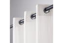 Topfinel Gardine mit Ösen Transparent Weiß oder Beige Polyester Bild 1
