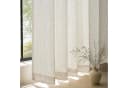 Topfinel Gardine Leinenoptik Kräuselband Boho Naturfarbe Bild 2