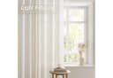 Topfinel Gardine Leinenoptik Kräuselband Boho Naturfarbe Bild 3