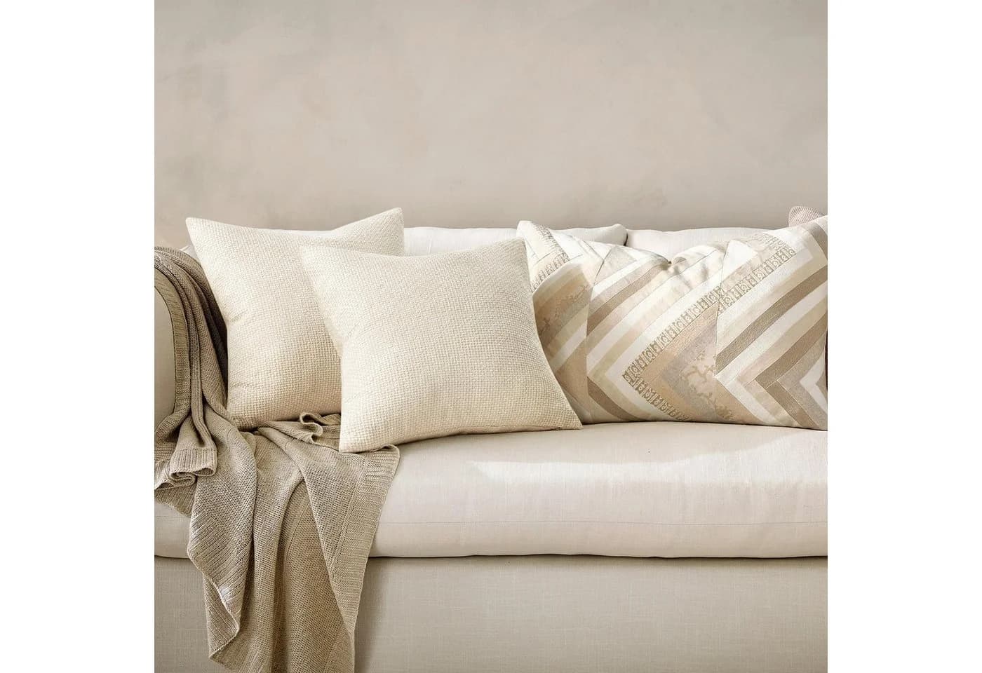 Topfinel Kissenbezug 40x40 & 50x50 4er Set Beige Modern - Bild 4