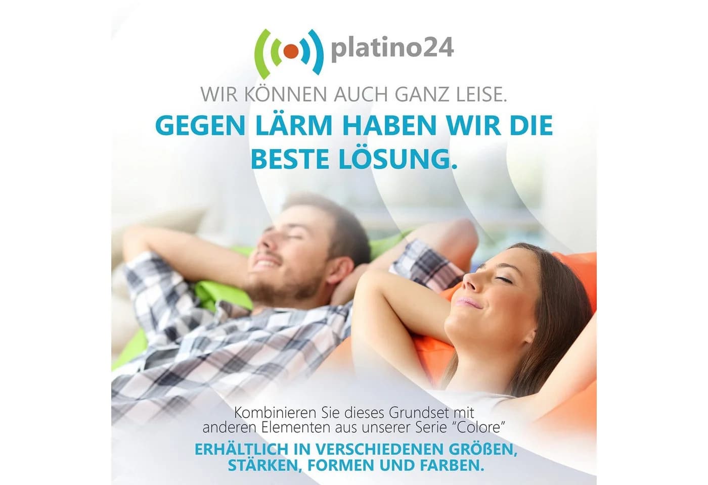 platino24 Akustikplatte Schallabsorber-Set PUZZLE Basotect G+ Akustikfilz - Bild 3