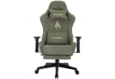 symino Gaming-Stuhl Grün mit Massagefunktion und Fußstütze Bild 2
