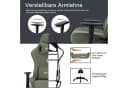 symino Gaming-Stuhl Grün mit Massagefunktion und Fußstütze Bild 4