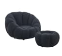 alesvelt Drehsessel Kürbis 360° Drehfunktion Relaxsessel inkl. Hocker Set Bild 1