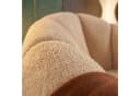 alesvelt Drehsessel Kürbis 360° Drehfunktion Relaxsessel inkl. Hocker Set Beige Bild 5