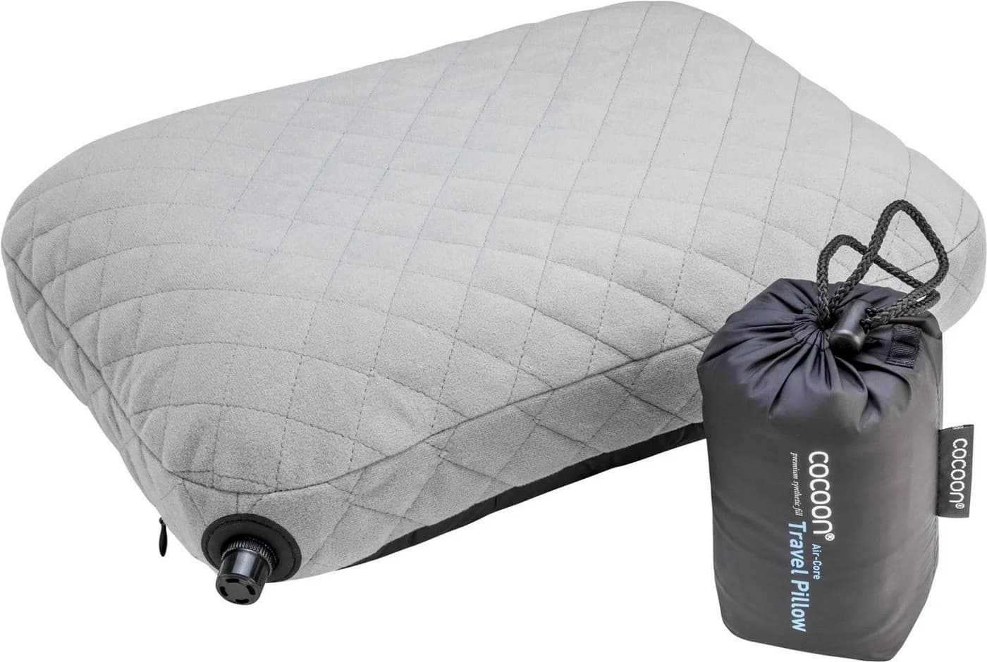 Cocoon Kopfstützkissen COCOON Air Core Pillow Grau/Schwarz - Aufblasbares Reisekissen - Bild 2