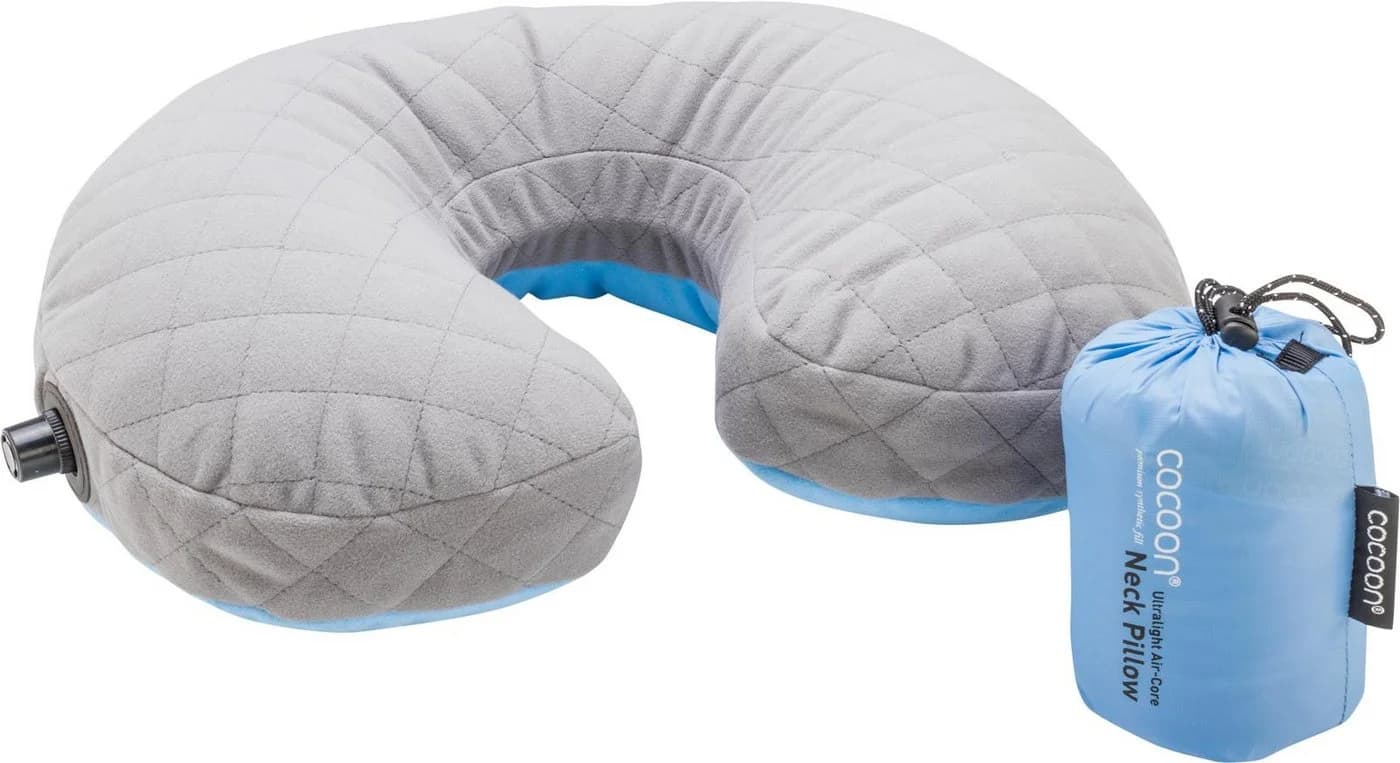 Cocoon Air Core Nackenkissen U-Form blau/grau aufblasbar - Bild 3